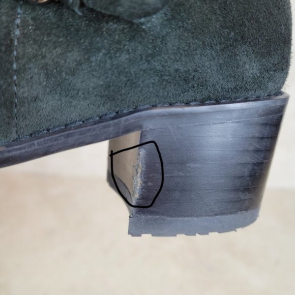 STUART WEITZMAN Dude' suede Bootie black Sz 9 - Picture 9 of 10